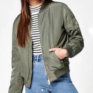 Kendall and Kylie Green Bomber jacket